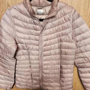 Women's Light Pink Puffer Jacket
